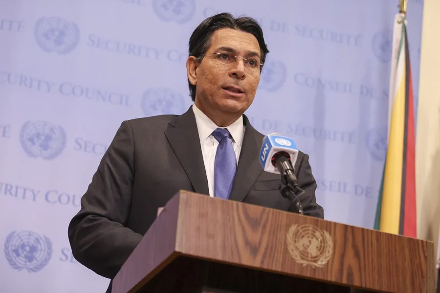 Fotografía de archivo del embajador de Israel ante las Naciones Unidas, Danny Danon, en la sede de las Naciones Unidas en Nueva York, Estados Unidos. (Nueva York) EFE/EPA/SARAH YENESEL