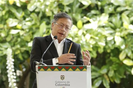 Fotografía de archivo del presidente de Colombia, Gustavo Petro, en la V Cumbre de Países Amazónicos este viernes, en Bogotá (Colombia). EFE/ Mauricio Dueñas Castañeda