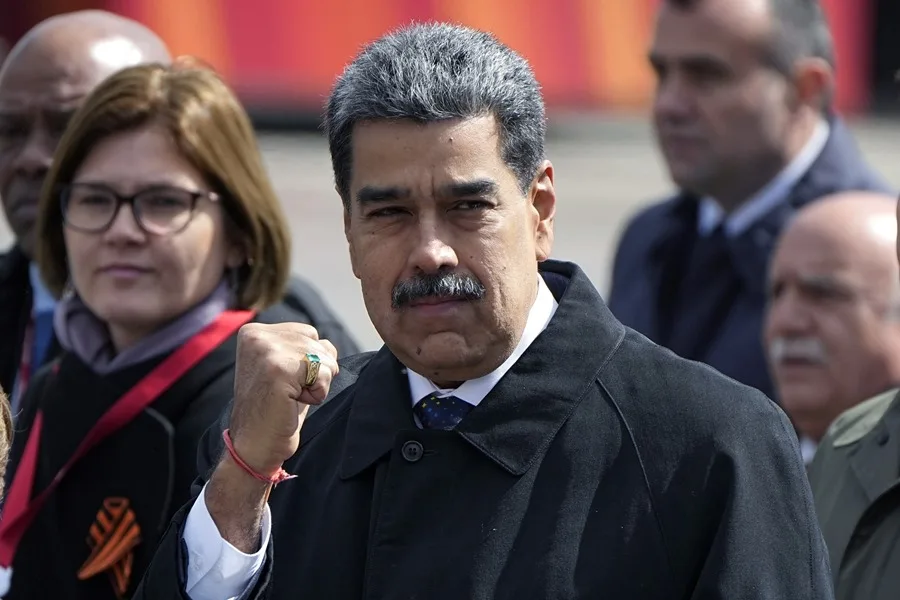 Fotografía de archivo del 9 de mayo de 2025 del presidente de Venezuela, Nicolás Maduro, en Moscú (Rusia). EFE/ Pavel Bednyakov