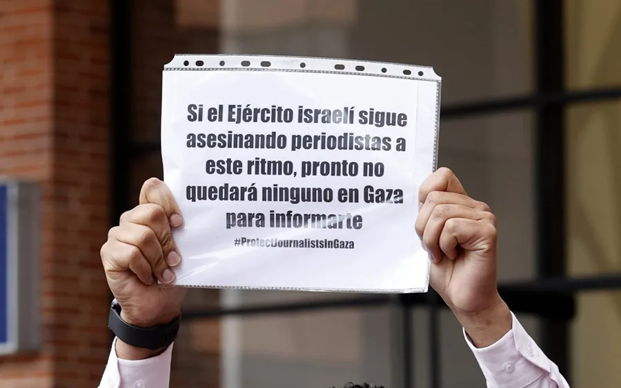 Periodistas de medios internacionales en Colombia rechazan el asesinato de colegas en Gaza