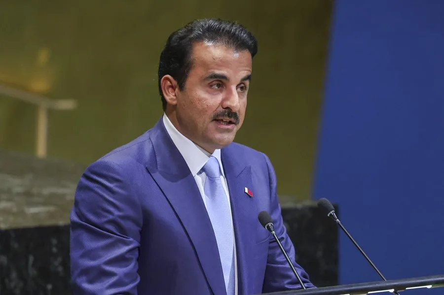Israel desea prolongar la guerra en Gaza e impide alcanzar acuerdos de paz, afirma el emir de Catar en la ONU