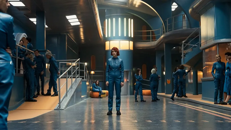 Un búnker de lujo para multimillonarios a la espera de una guerra nuclear en la serie de Netflix "El refugio atómico".