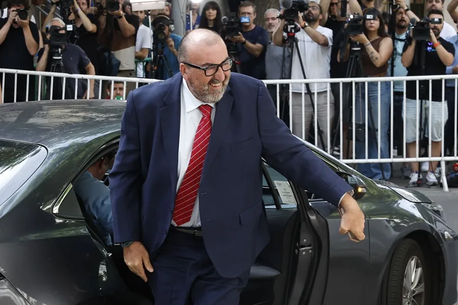 Koldo García a su llegada al Tribunal Supremo en Madrid.