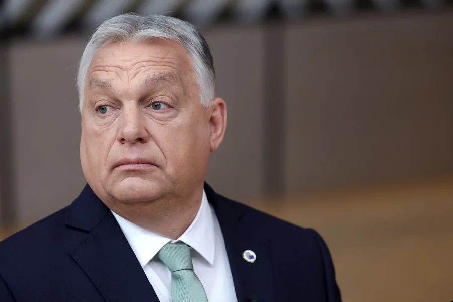 Hungría sigue vetando en la UE las sanciones a colonos israelíes pero avanza la opción de imponer aranceles. En la imagen, El primer ministro húngaro, Viktor Orbán, habla a los medios en Bruselas, Bélgica, en una imagen d archivo. EFE/EPA/OLIVIER MATTHYS
