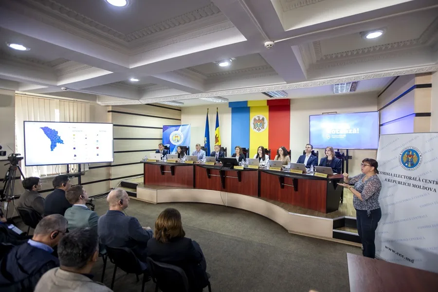 Resultados oficiales de las elecciones en Moldavia