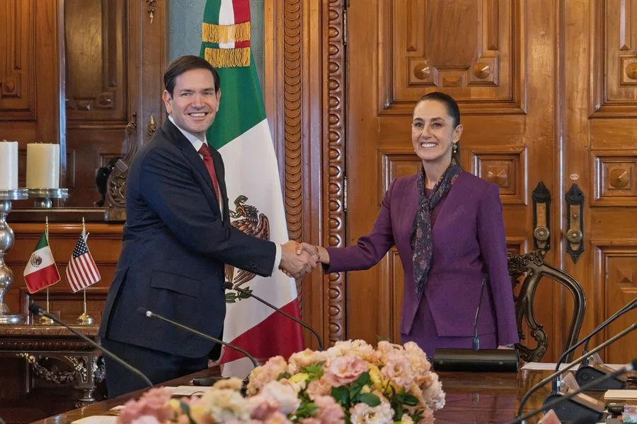 La presidenta de México recibe a Marco Rubio en medio de la ofensiva de EE.UU. contra el narcotráfico