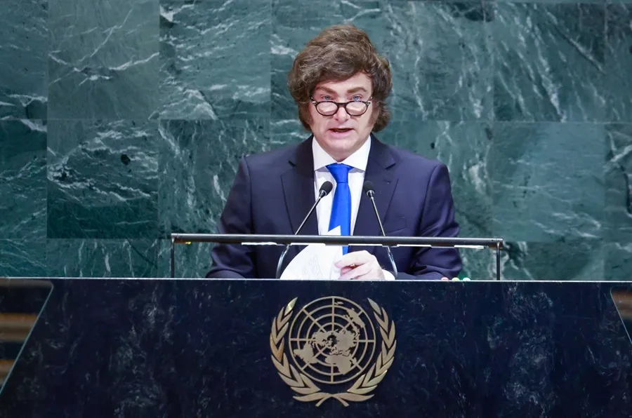 Milei acusa a la izquierda global de usar la "violencia política" y califica a la ONU como "un gobierno de burócratas"
