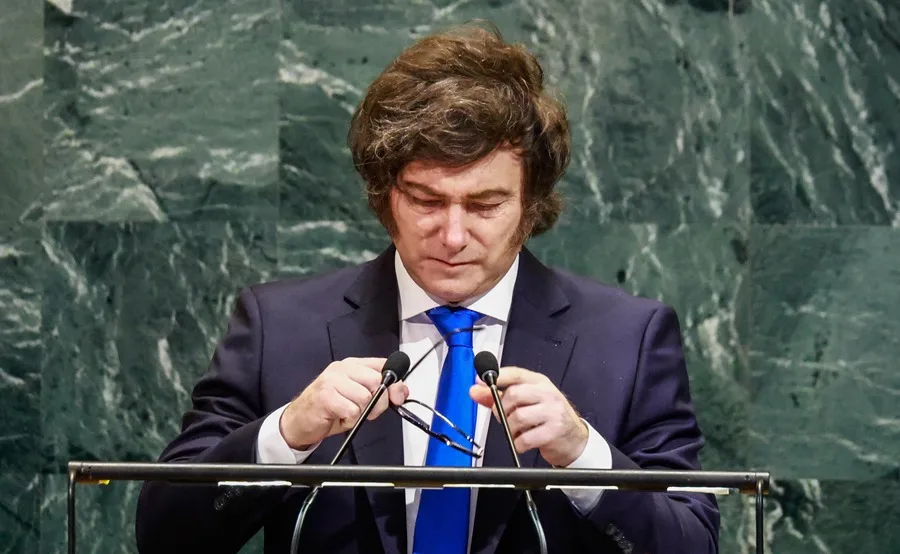 Milei acusa a la izquierda global de usar la "violencia política" y tacha a la ONU de "gobierno de burócratas"
