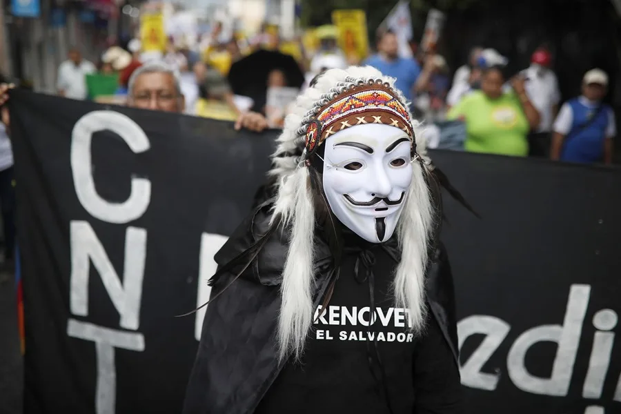 El Salvador manifestación detenidos