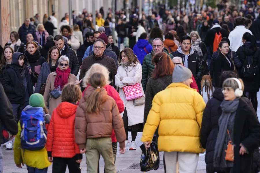 Ambiente en Barcelona en un día de rebajas