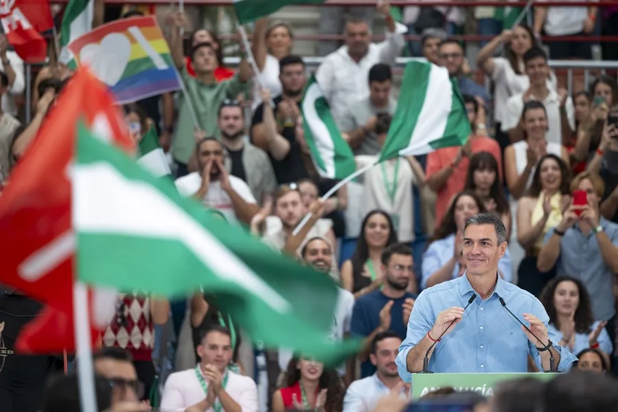 Sánchez participa en un acto del PSOE en Málaga