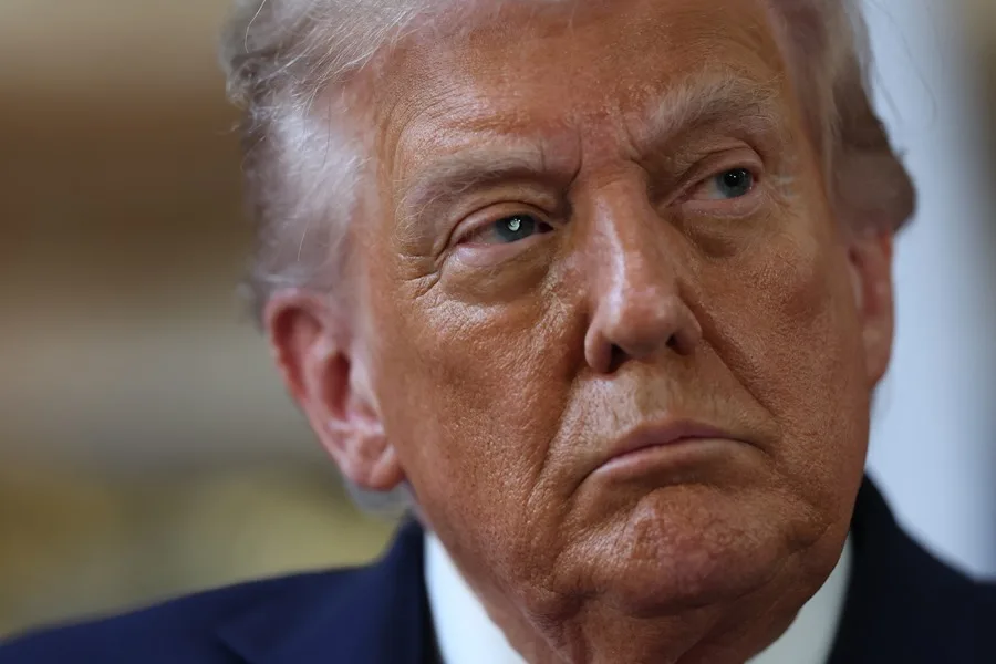 Trump quiere que Europa sea el escenario de su "guerra cultural", según un estudio. En la imagen, El presidente de Estados Unidos, Donald Trump, durante una rueda de prensa en Aylesbury, Reino Unido, el pasado 18 de septiembre. EFE/EPA/NEIL HALL / POOL