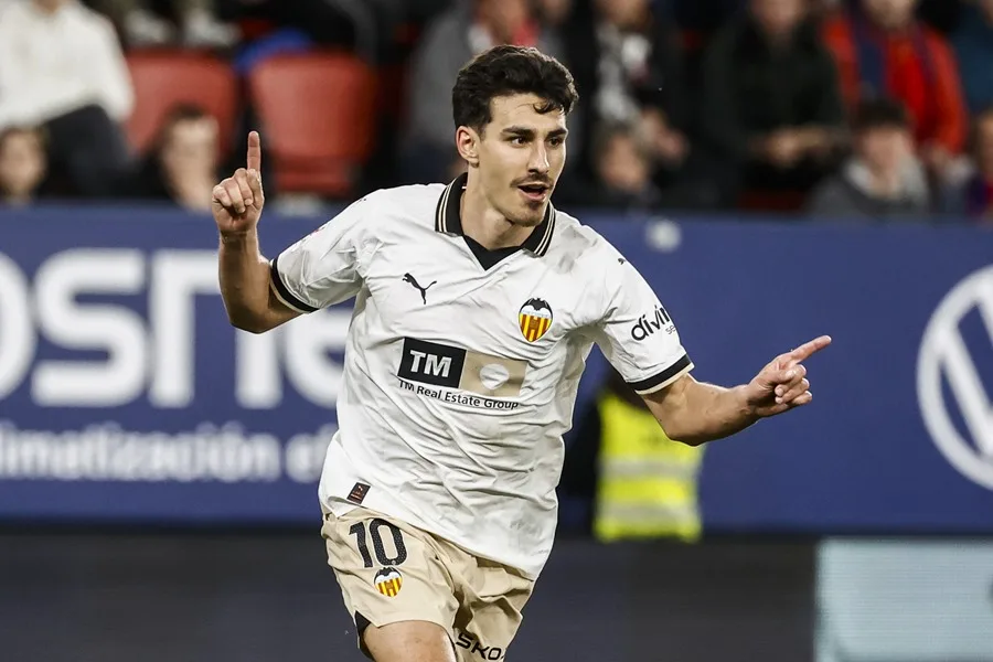 El centrocampista portugués del Valencia, Andre Almeida