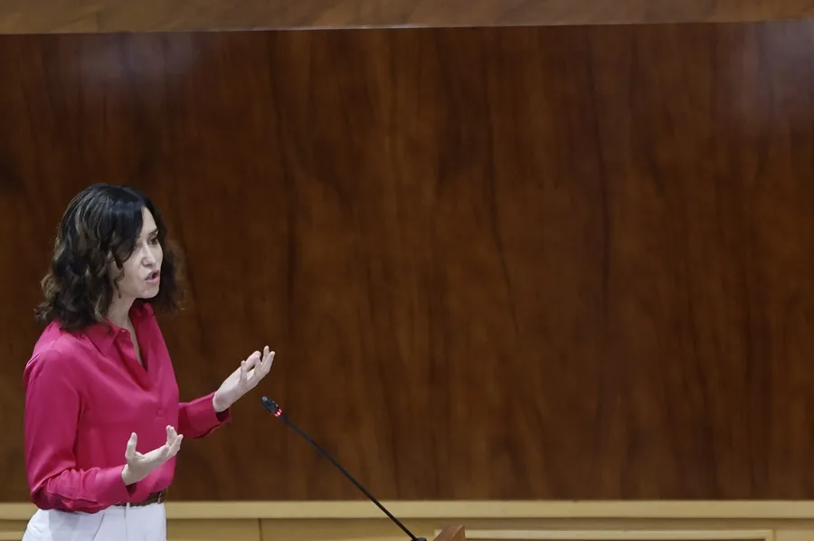 La presidenta de la Comunidad de Madrid, Isabel Díaz Ayuso