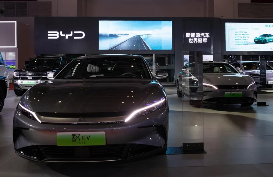 BYD en la Exposición Internacional de la Cadena de Suministro de China (CISCE) en Pekín. 