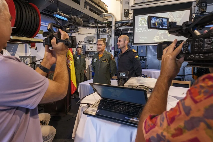 Presentación del ejercicio Eagle Eye 25-03 en la Base Naval de Las Palmas de Gran Canaria.