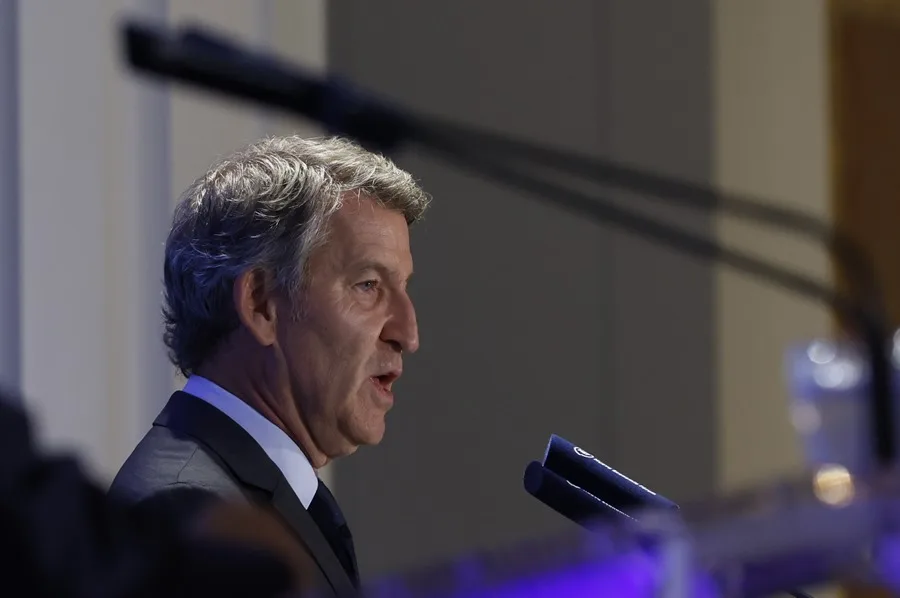 El presidente del PP, Alberto Núñez Feijóo