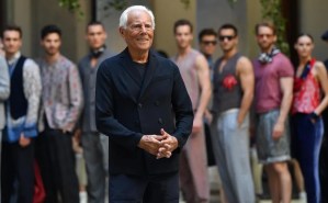 El diseñador italiano Giorgio Armani.