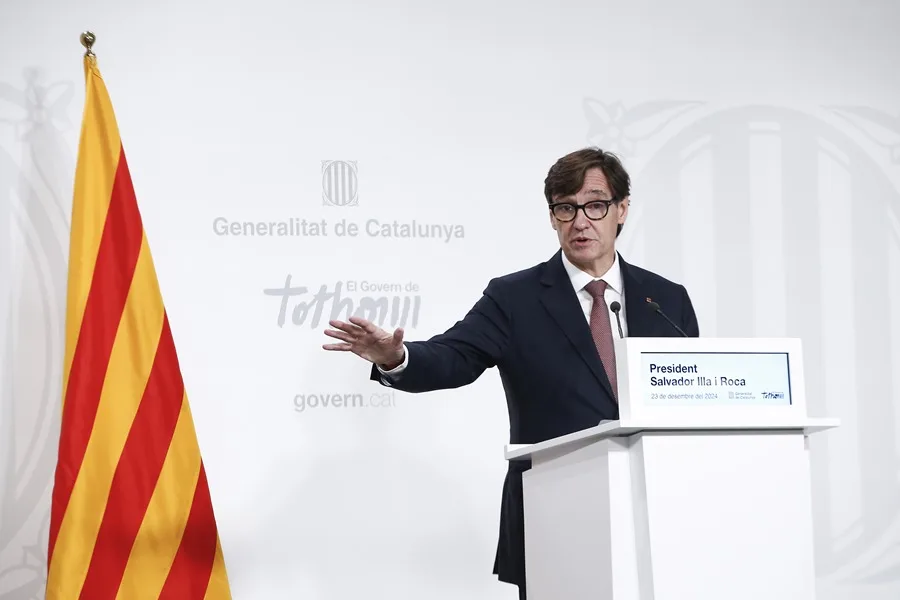 El presidente de la Generalitat, Salvador Illa