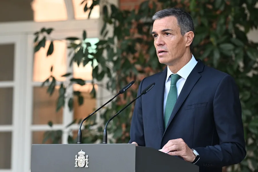 El presidente del Gobierno, Pedro Sánchez