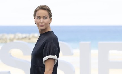La actriz Jennifer Lawrence posa en el 73 Festival Internacional de Cine de San Sebastián,