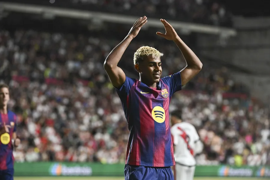 El delantero del FC Barcelona Lamine Yamal 