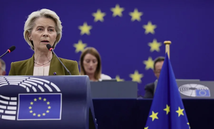 La presidenta de la Comisión Europea, Ursula von der Leyen
