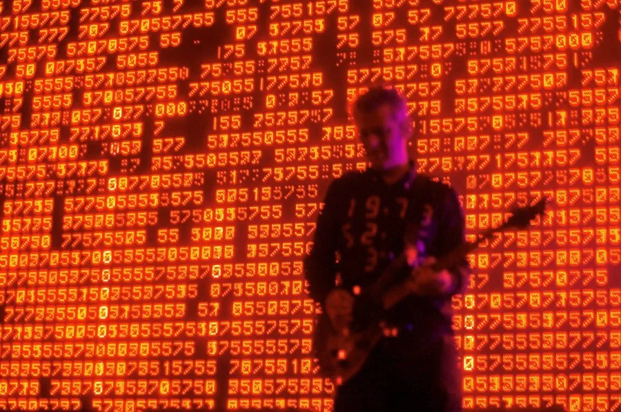 La banda británica Massive Attack, durante un concierto.