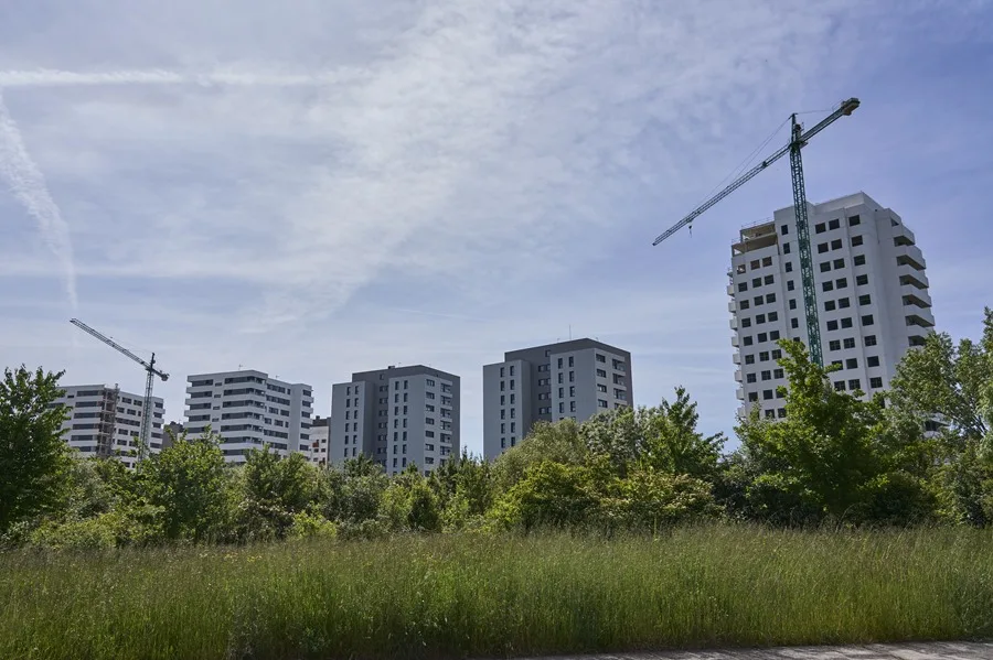 Viviendas en construcción.