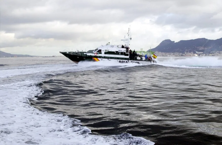 Una patrulla de Servicio Marítimo de la Guardia Civil en Algeciras (Cádiz).