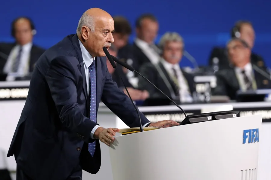 El presidente de la Asociación Palestina de Fútbol (PFA), Gen Jibril Rajoub
