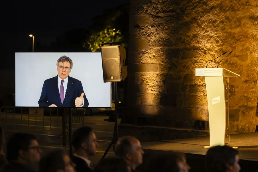 El presidente de JxCat, Carles Puigdemont.