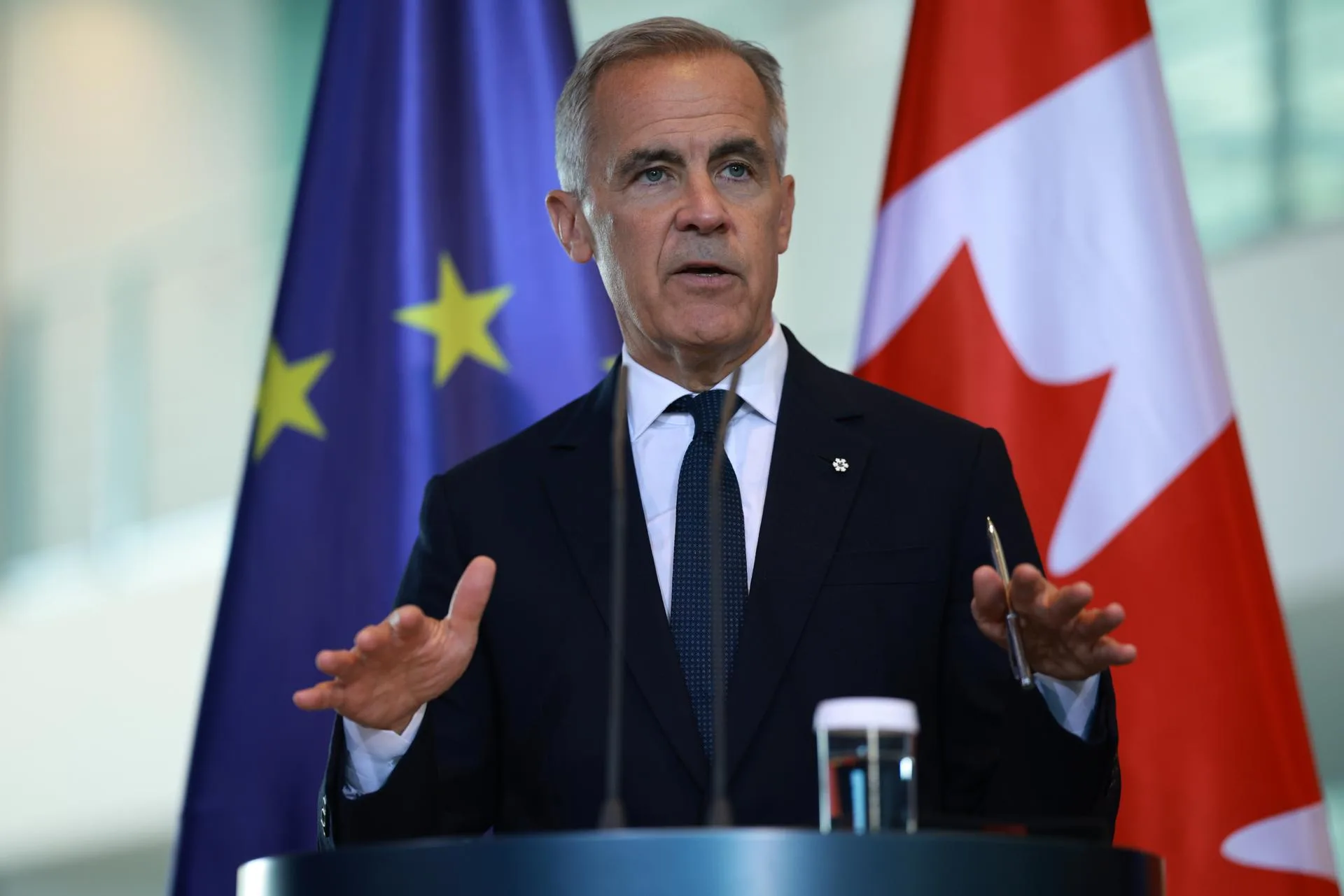 El primer ministro de Canadá, Mark Carney,
