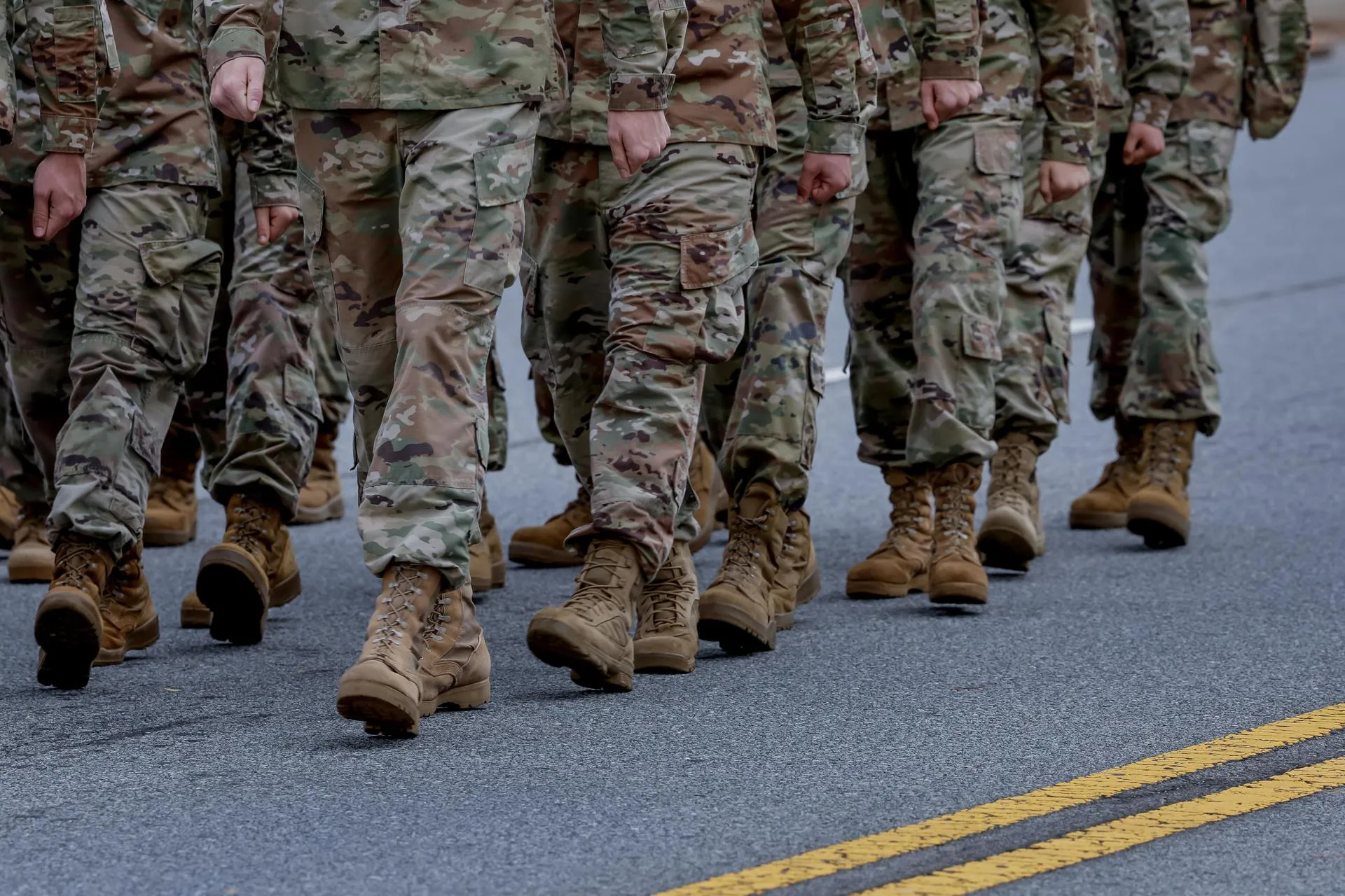(FILE) - U.S. security forces patrol in the state of Georgia, United States. Nov. 11, 2024. EFE/EPA/ERIK S. LESSER