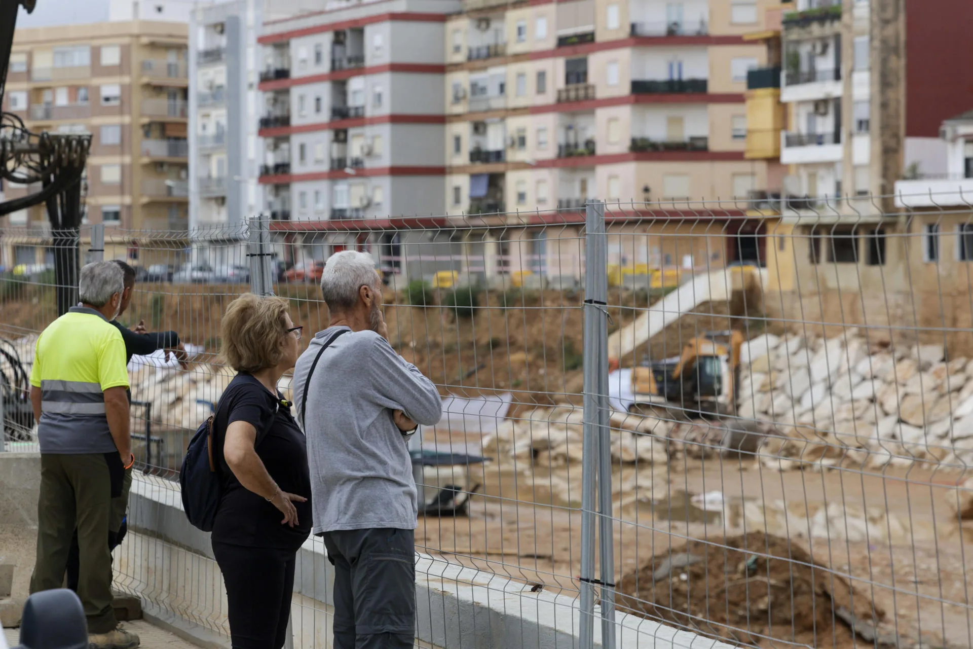 Barranco del Poyo en su paso por Paiporta, Valencia, este lunes. EFE/Kai Försterling