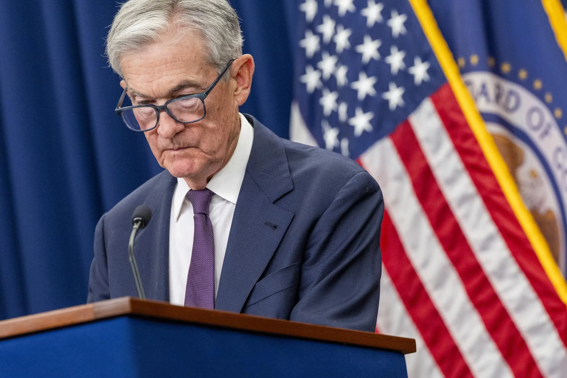 US Federal Reserve Chairman Jerome Powell responds to a question from the news media during a press conference, in Washington, DC, US, Sep 17, 2025. EFE/EPA/SHAWN THEW