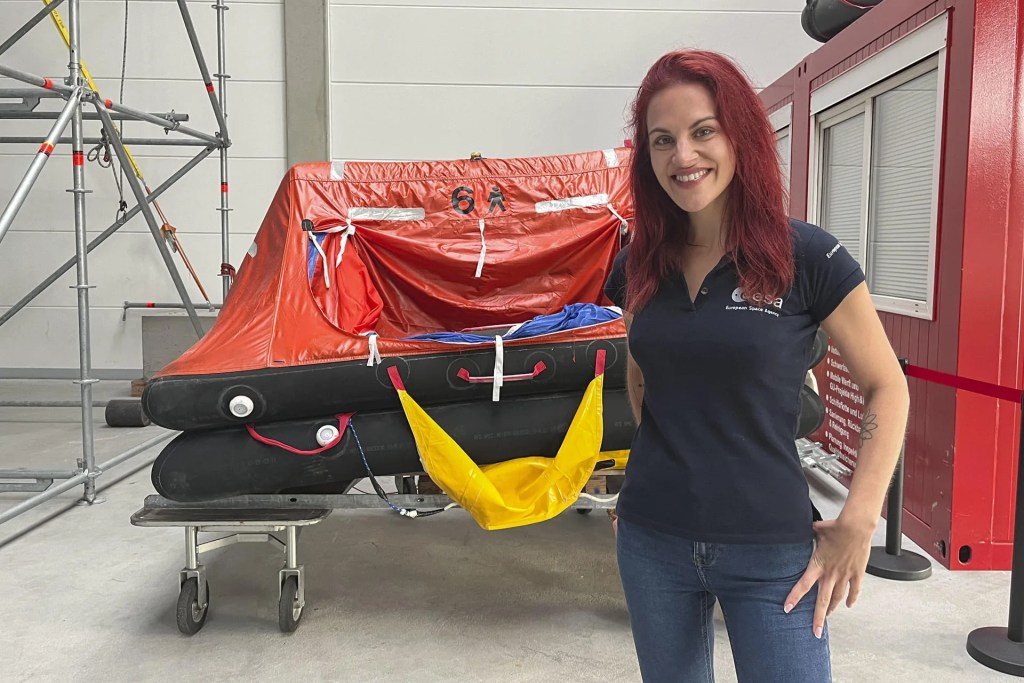 La astronauta en la reserva Sara García Alonso.