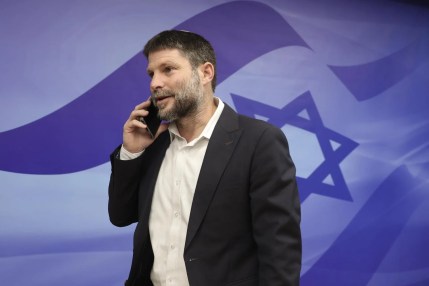 El ministro de Finanzas israelí y líder del Partido Sionista Religioso, Bezalel Smotrich. EFE/GIL COHEN-MAGEN