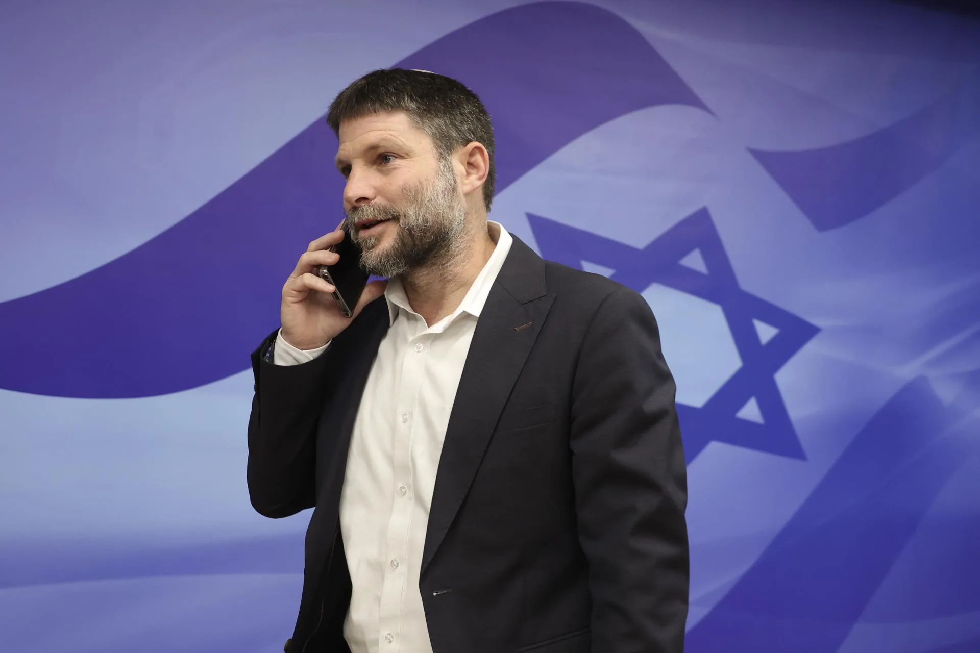 El ministro de Finanzas israelí y líder del Partido Sionista Religioso, Bezalel Smotrich. EFE/GIL COHEN-MAGEN