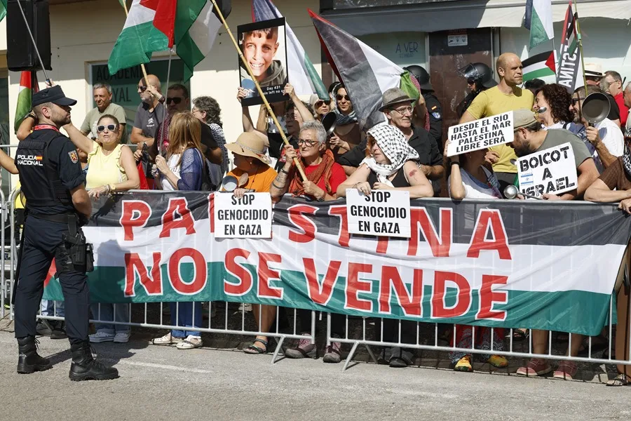Vuelta ciclismo Israel protestas