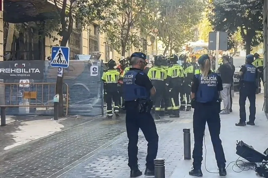Captura de un video facilitado por Emergencias Madrid. 