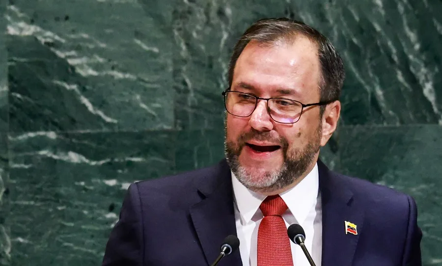 Fotografía de archivo de Yvan Gil Pinto, ministro del Poder Popular para Relaciones Exteriores de Venezuela, en la Asamblea General de las Naciones Unidas en Nueva York, Estados Unidos. EFE/EPA/KENA BETANCUR