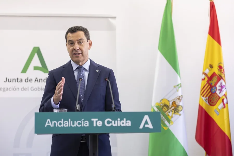 El presidente de la Junta de Andalucía, Juanma Moreno.