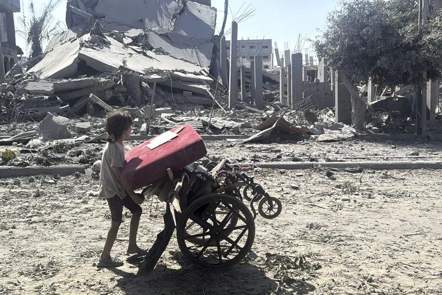 Imagen tomada este sábado en la ciudad de Gaza.