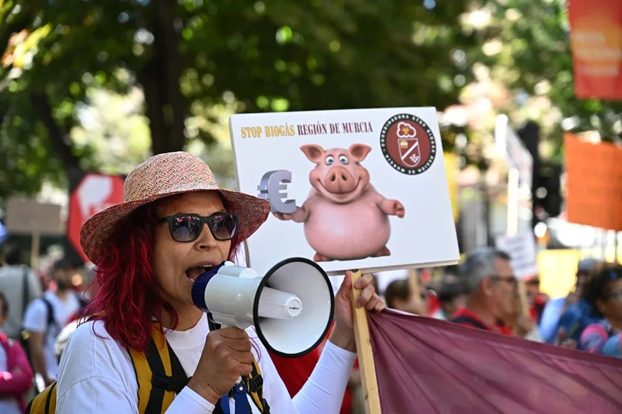 Manifestación convocada por el movimiento ciudadano 'Salvemos el mundo rural agredido'