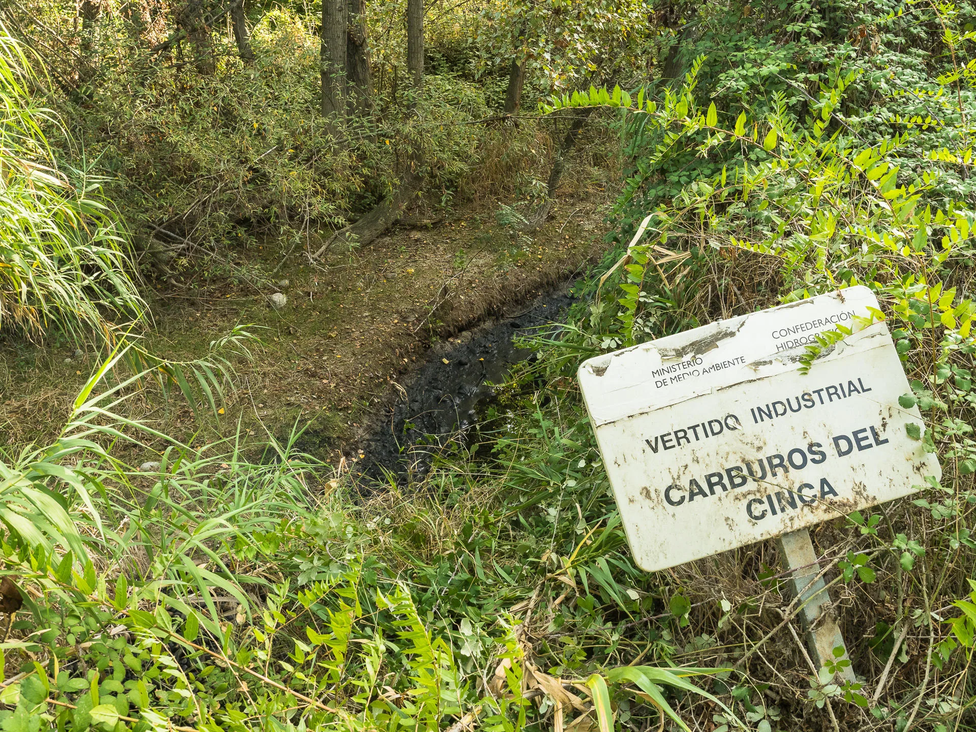 Ecologistas en Acción ha denunciado a la planta de la empresa Carburos del Cinca en Monzón (Huesca) por un vertido de 'fango negro" en el río Cinca, espacio protegido de la Red Natura 2000, a su paso por esta localidad altoaragonesa. EFE/ Ecologistas en Acción // SOLO USO EDITORIAL/SOLO DISPONIBLE PARA ILUSTRAR LA NOTICIA QUE ACOMPAÑA (CRÉDITO OBLIGATORIO)
