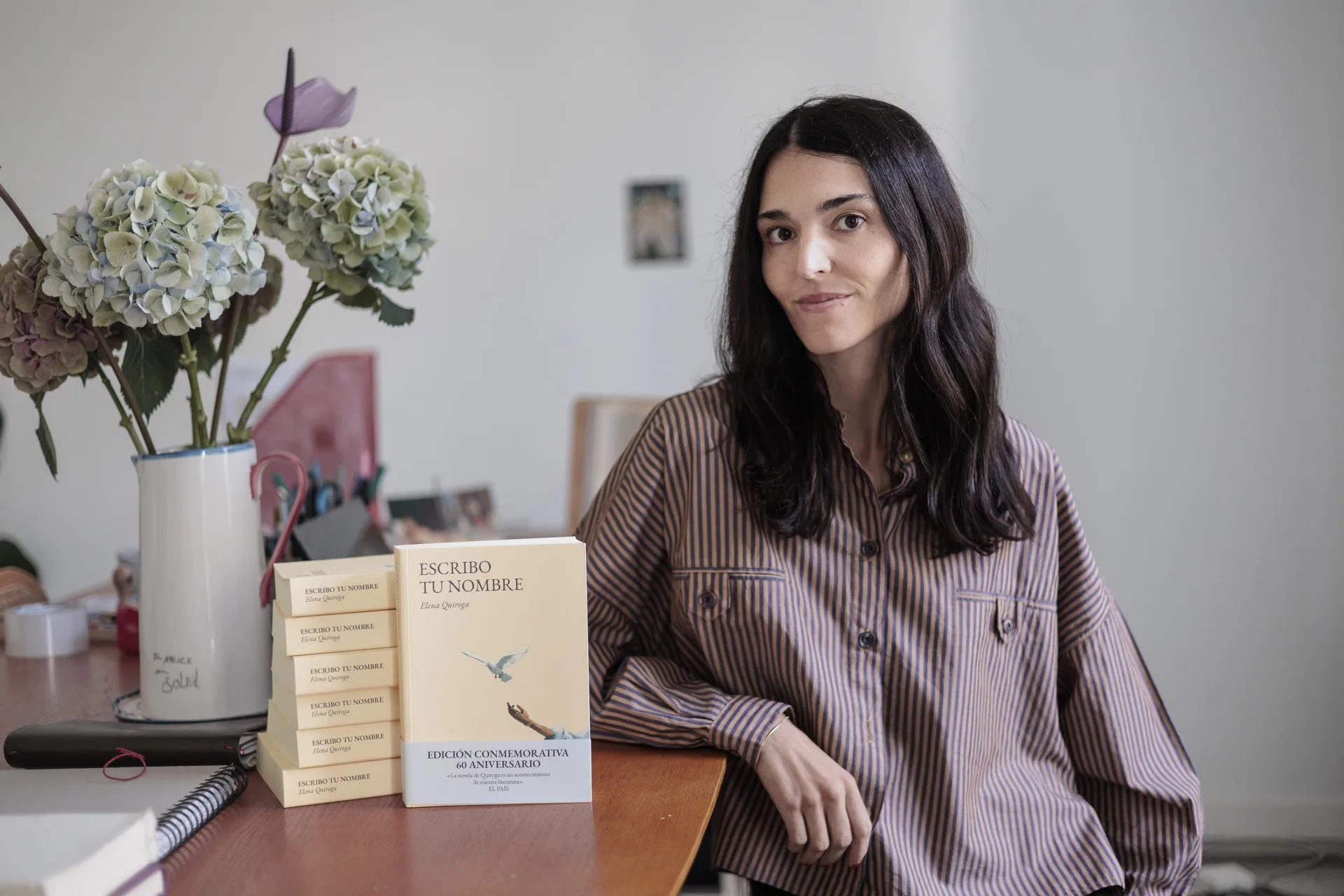 La editorial Bamba recupera una nueva novela de la escritora Elena Quiroga, 'Escribo tu nombre', según explica a Efe la directora de la editorial, Raquel Bada. EFE/Biel Aliño