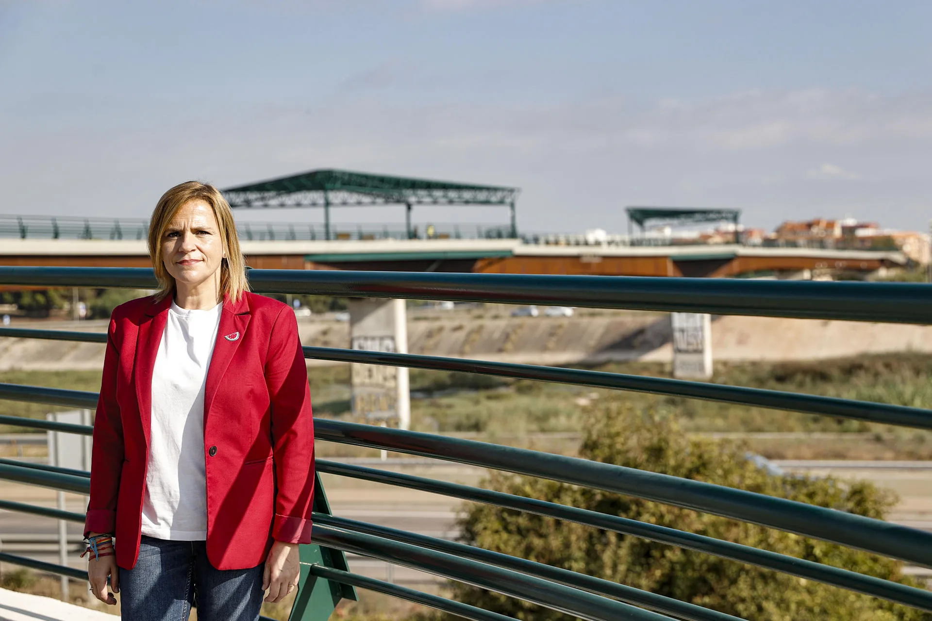 La secretaria general del PSPV-PSOE de la ciudad de València, Pilar Bernabé, en la entrevista con EFE. EFE/Manuel Bruque