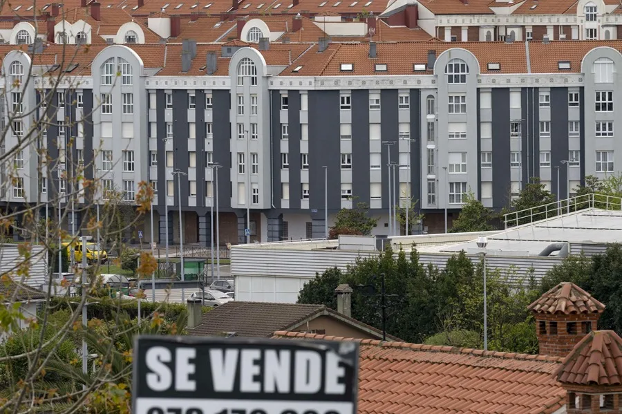 Vista de varias viviendas